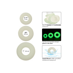 alpha ring by Calextotics Pack de 3 Cockrings Phosphorescents ALPHA RING
